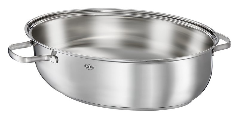 RÖSLE Bräter oval mit Glasdeckel Elegance 