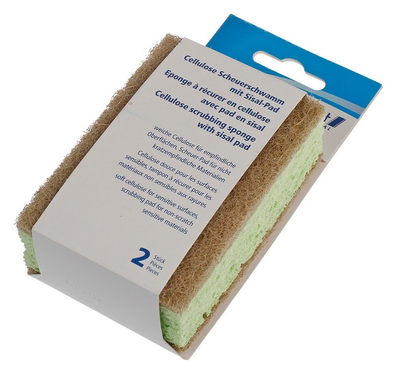 EBNAT Scheuerschwamm Cellulose mit Sisal Pad grün 