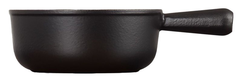 LE CREUSET Fonduecaquelon schwarz sand 20 cm 