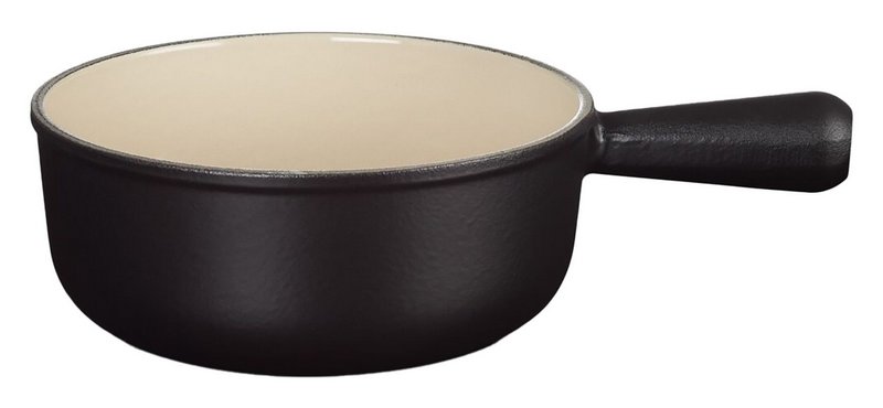LE CREUSET Fonduecaquelon schwarz sand 20 cm 