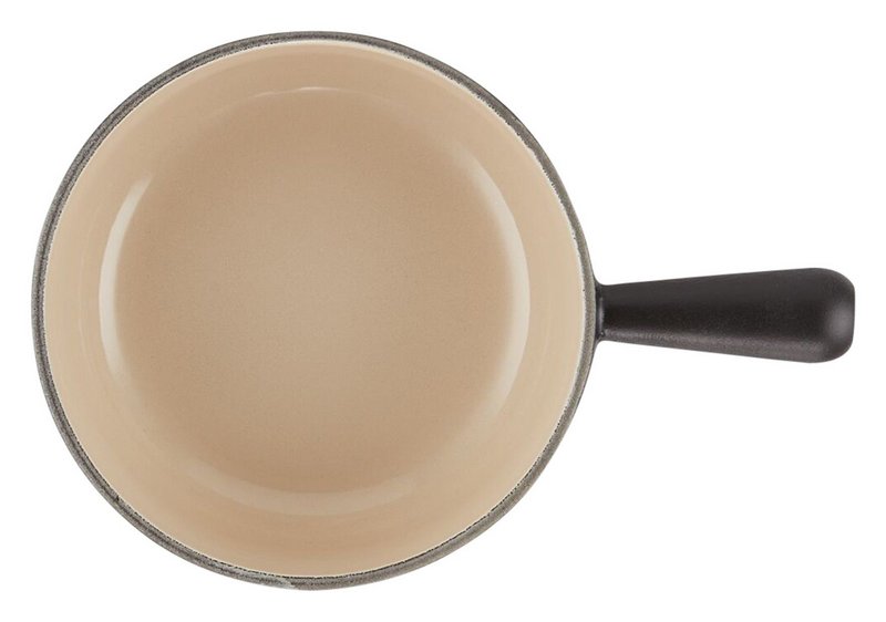 LE CREUSET Fonduecaquelon schwarz sand 20 cm 