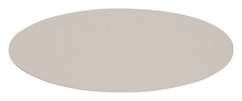 ZELLER Tischset rund Kunstleder beige 