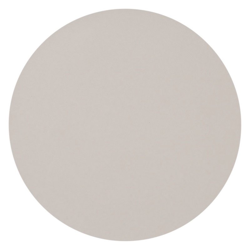 ZELLER Tischset rund Kunstleder beige 