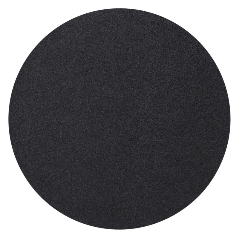 ZELLER Tischset rund Kunstleder schwarz 