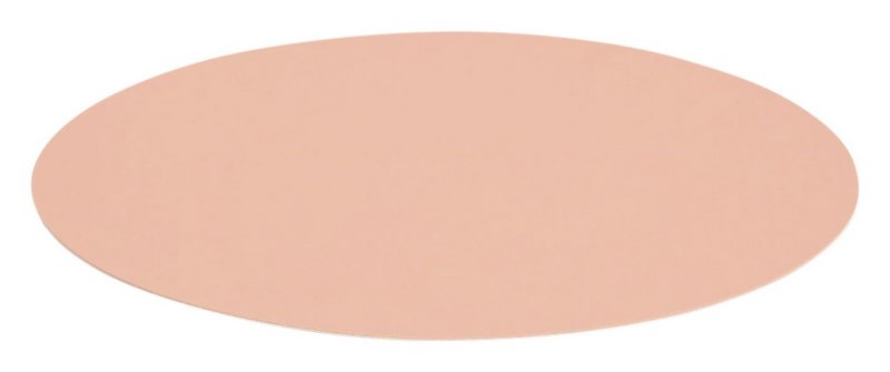 ZELLER Tischset rund Kunstleder rosé 