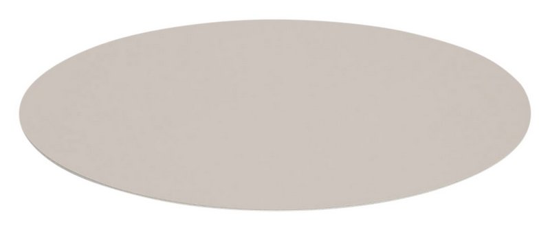 ZELLER Untersetzer rund Kunstleder beige 