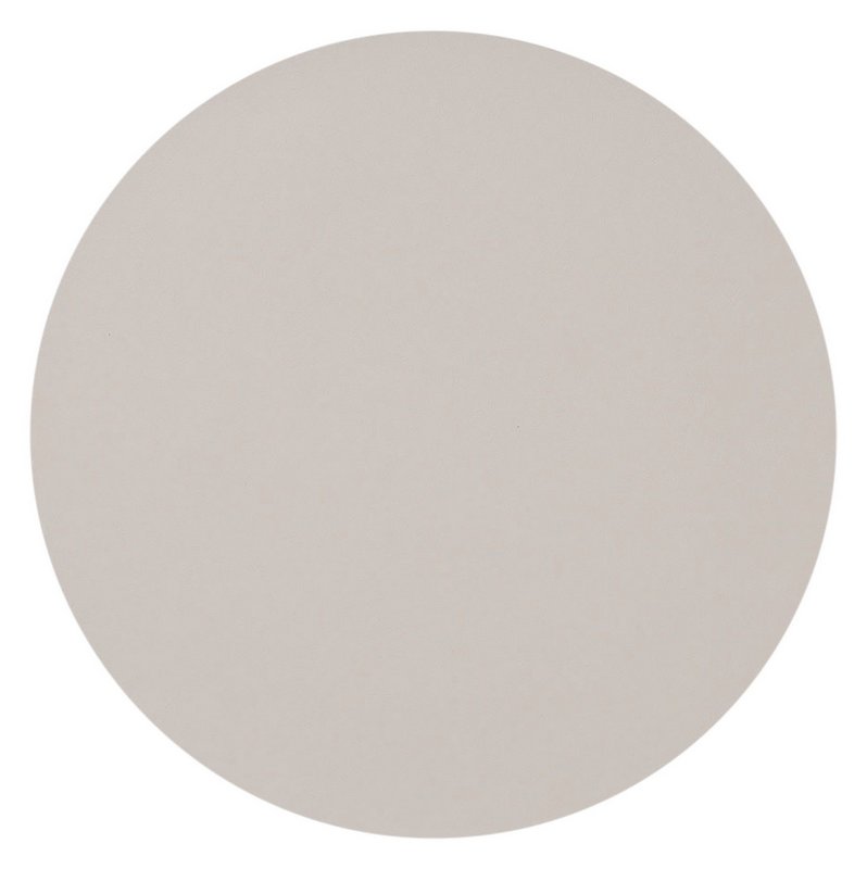 ZELLER Untersetzer rund Kunstleder beige 