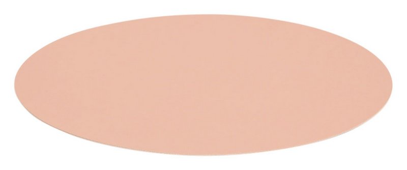 ZELLER Untersetzer rund Kunstleder rosé 