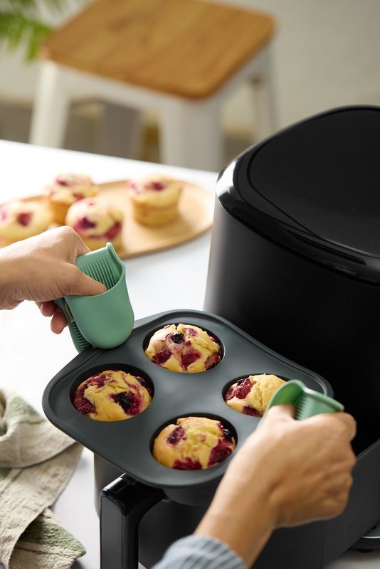 Muffinform Silikon für Heissluftfritteuse 