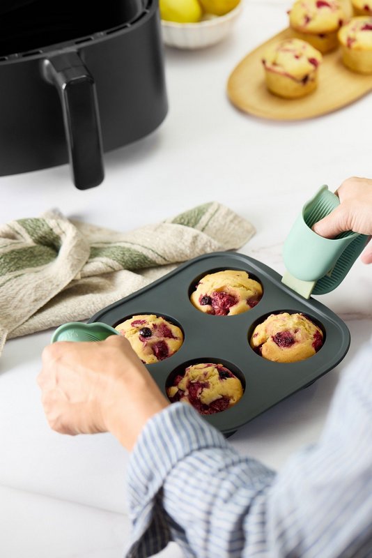 Muffinform Silikon für Heissluftfritteuse 