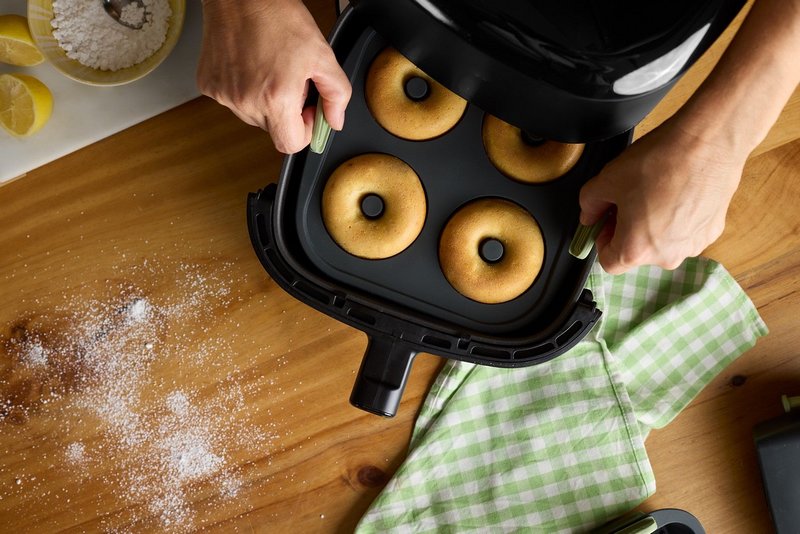 Donutsform 4er Silikon für Heissluftfritteuse 