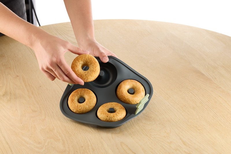 Donutsform 4er Silikon für Heissluftfritteuse 
