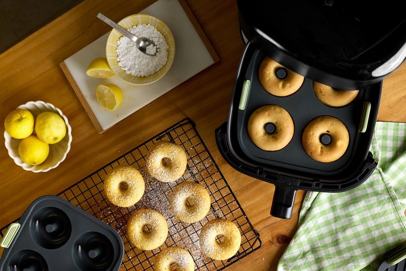 Donutsform 4er Silikon für Heissluftfritteuse 