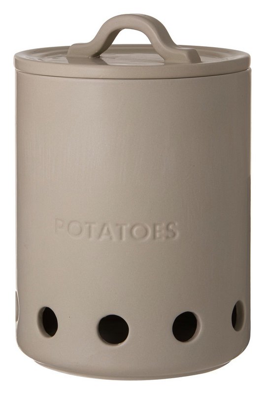 LADELLE Vorratstopf Essentials Potato steingrau Keramik 
