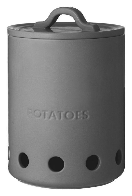 LADELLE Vorratstopf Essentials Potato anthrazit Keramik 