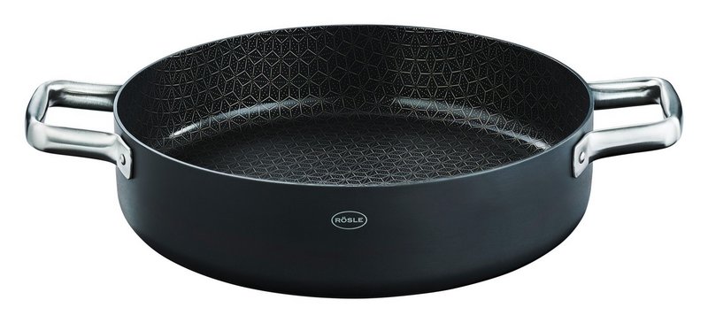 RÖSLE Servierpfanne mit Deckel Ebonic ProNero 28 cm 