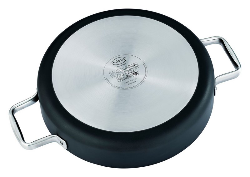 RÖSLE Servierpfanne mit Deckel Ebonic ProNero 28 cm 