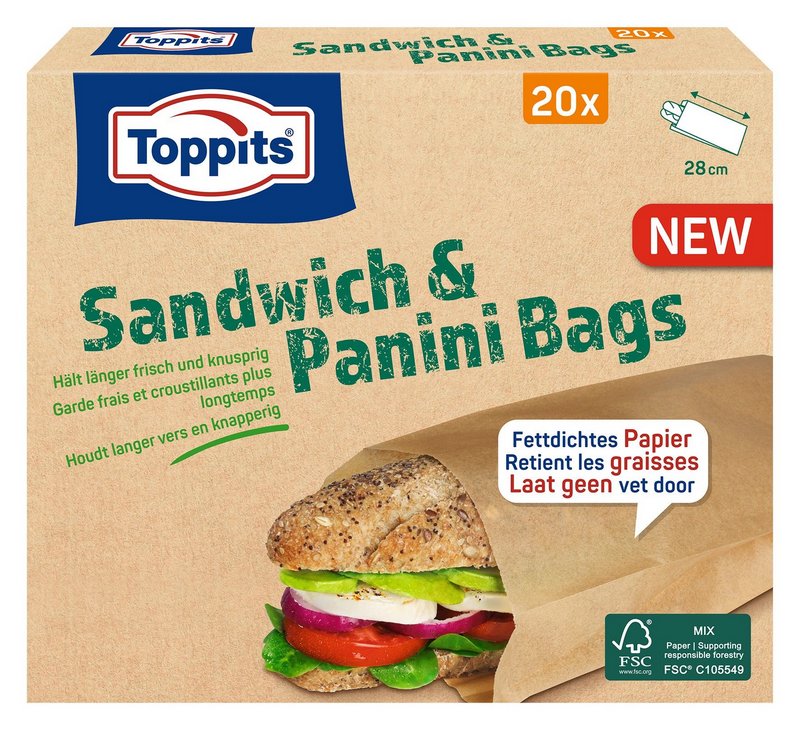 TOPPITS Sandwich und Paninibeutel 