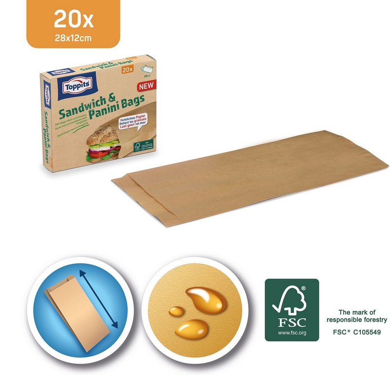 TOPPITS Sandwich und Paninibeutel 