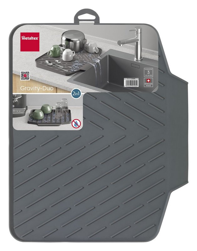 METALTEX Abtropfmatte Gravity-Duo 2in1 