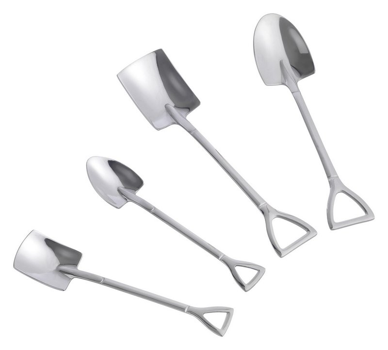 METALTEX Löffel Schaufel 4er Set Edelstahl 