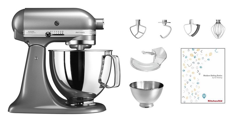 KITCHENAID Küchenmaschine Artisan KSM175 medaillon silber 