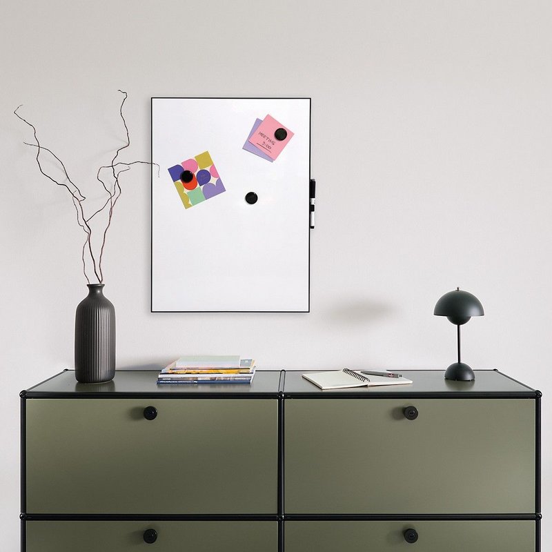 ZELLER Memobord Magnet schwarz 