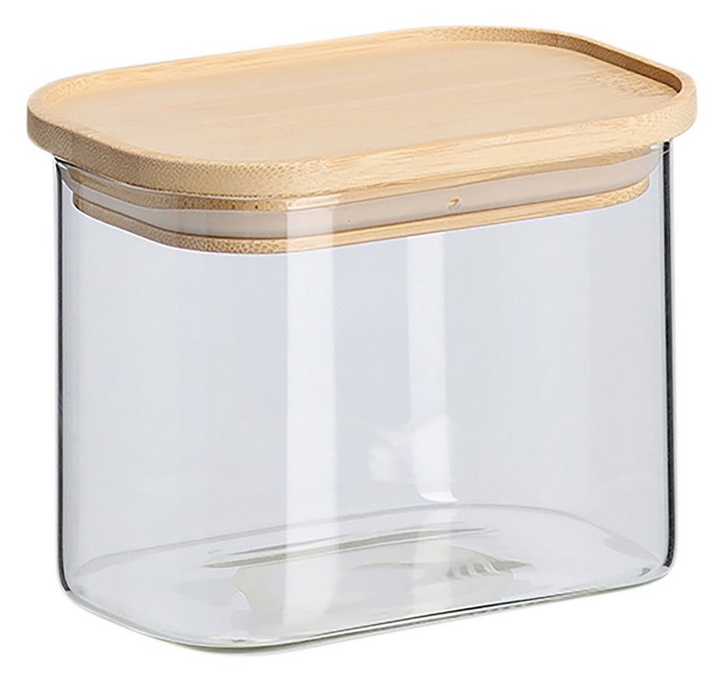 ZELLER Vorratsglas mit Bambusdeckel 630ml 