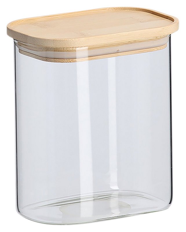 ZELLER Vorratsglas mit Bambusdeckel 1000ml 