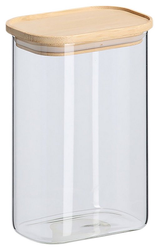 ZELLER Vorratsglas mit Bambusdeckel 1300ml 