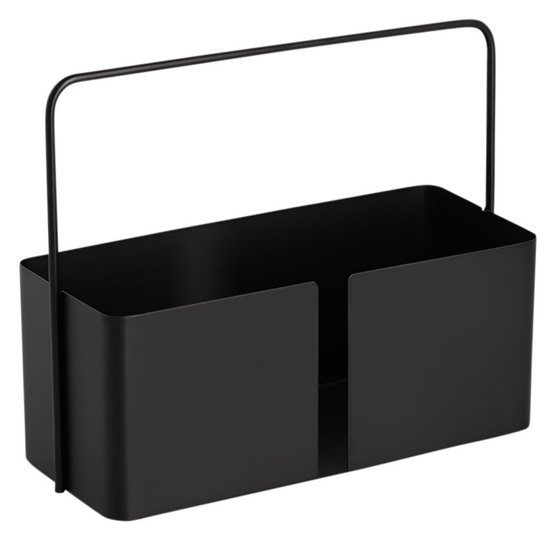 ZELLER Utensilienhalter Organizer Metall schwarz 