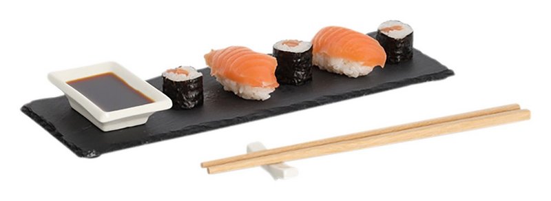 ZELLER Sushi Set anthrazit 