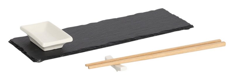 ZELLER Sushi Set anthrazit 