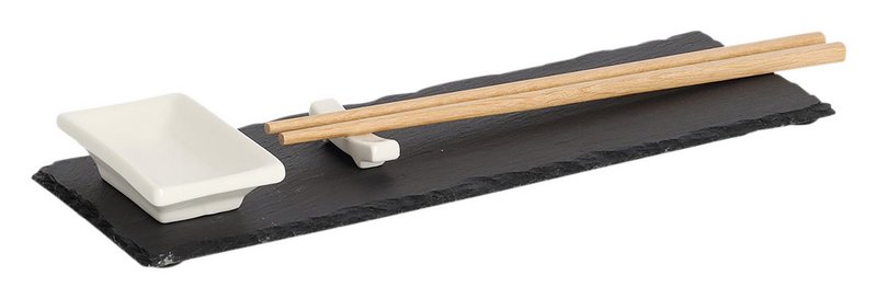 ZELLER Sushi Set anthrazit 