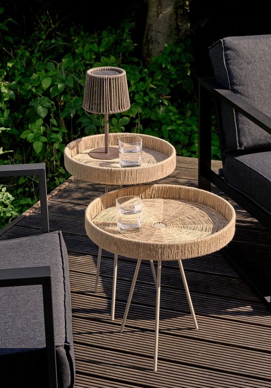 PHILIPPI LED Solartischlampe Lumen mocca 