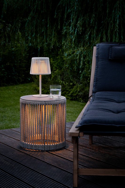 PHILIPPI LED Hocker Lumen mocca 