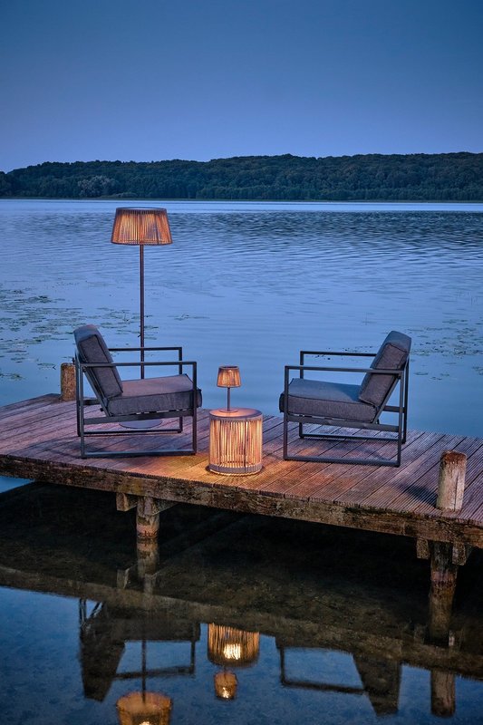 PHILIPPI LED Hocker Lumen mocca 