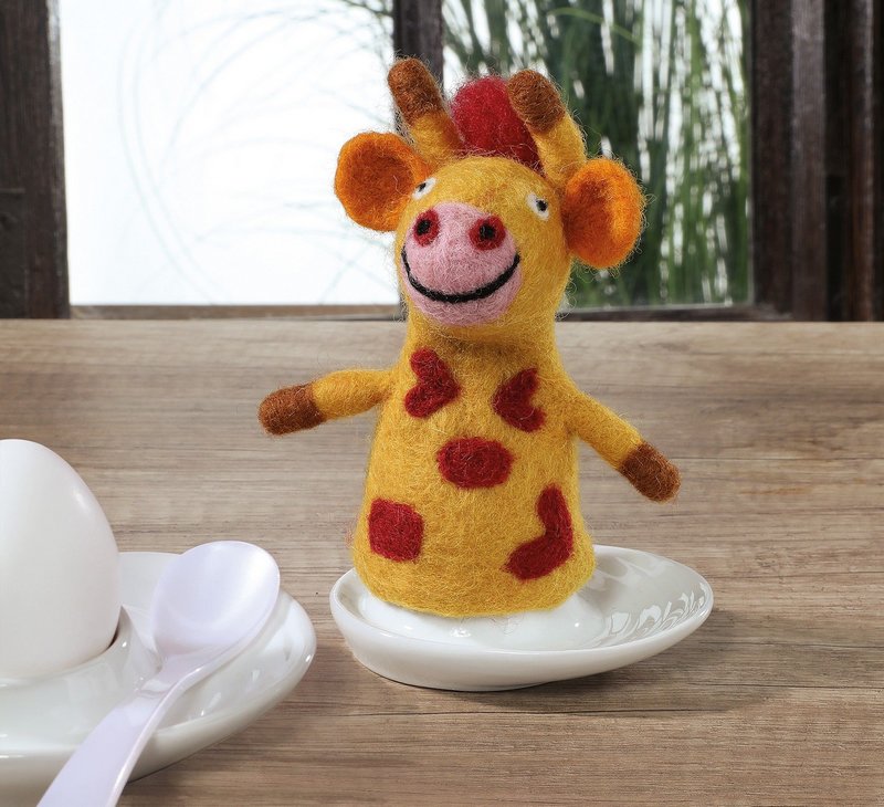 CILIO Eierwärmer Lana Schafwolle Giraffe 