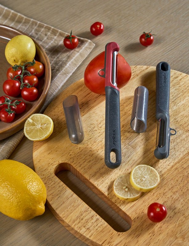 ZYLISS Pendelschäler Set universal soft skin Tomate 