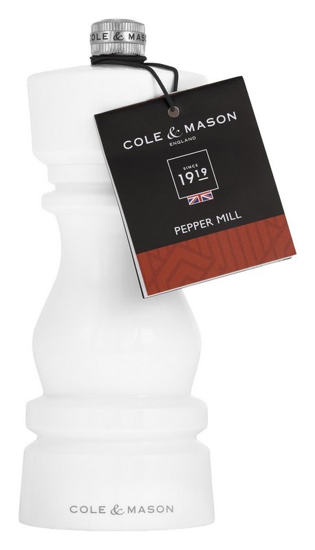 COLE MASON Pfeffermühle London Acryl weiss 