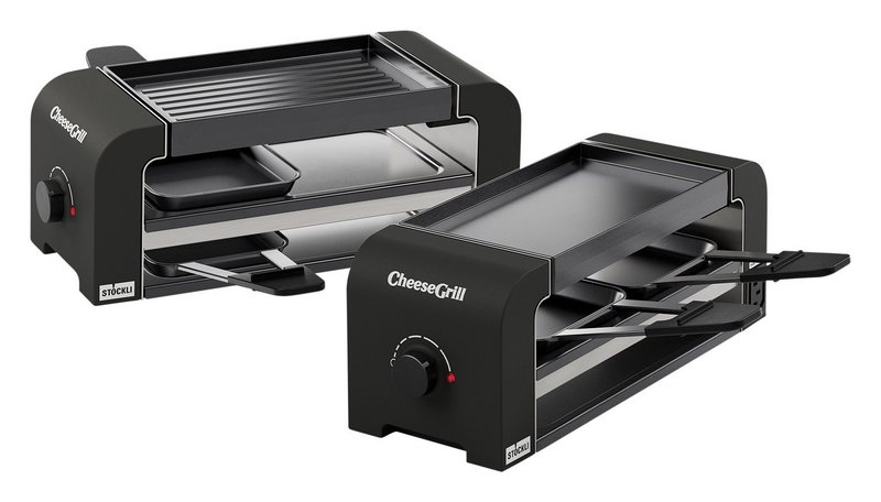 STÖCKLI Raclettegrill CheeseGrill 2 Connect Set black 