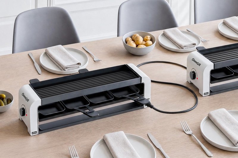 STÖCKLI Raclettegrill CheeseGrill 4 Connect white 