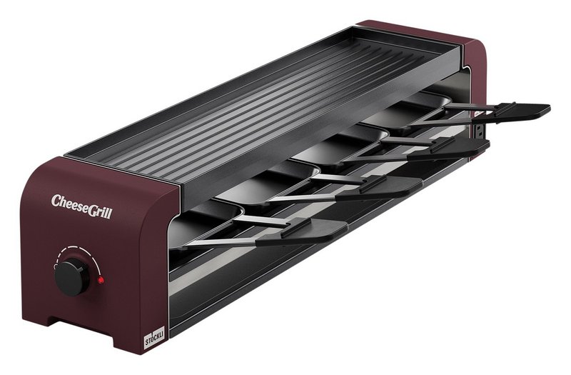 STÖCKLI Raclettegrill CheeseGrill 4 Connect merlot red 