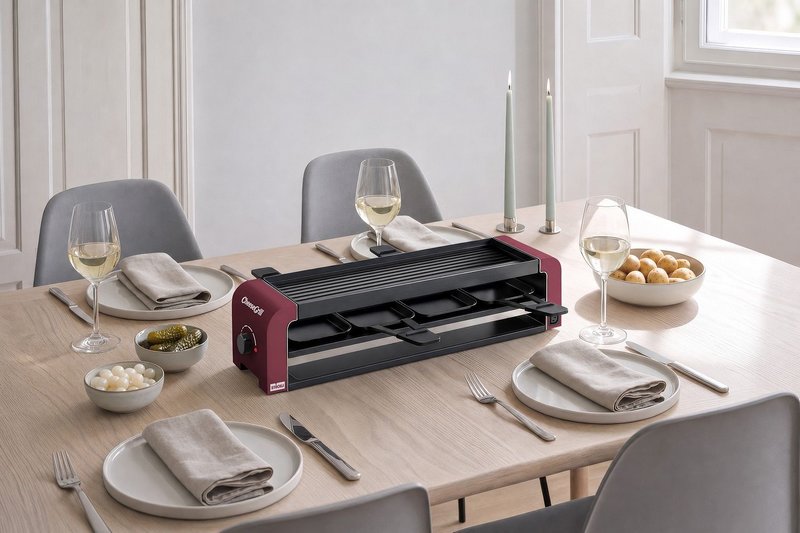STÖCKLI Raclettegrill CheeseGrill 4 Connect merlot red 