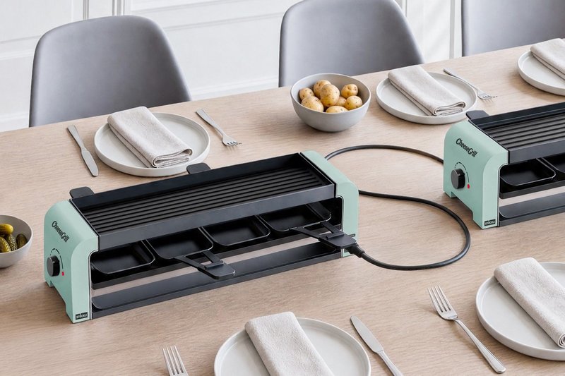 STÖCKLI Raclettegrill CheeseGrill 4 Connect mint green 