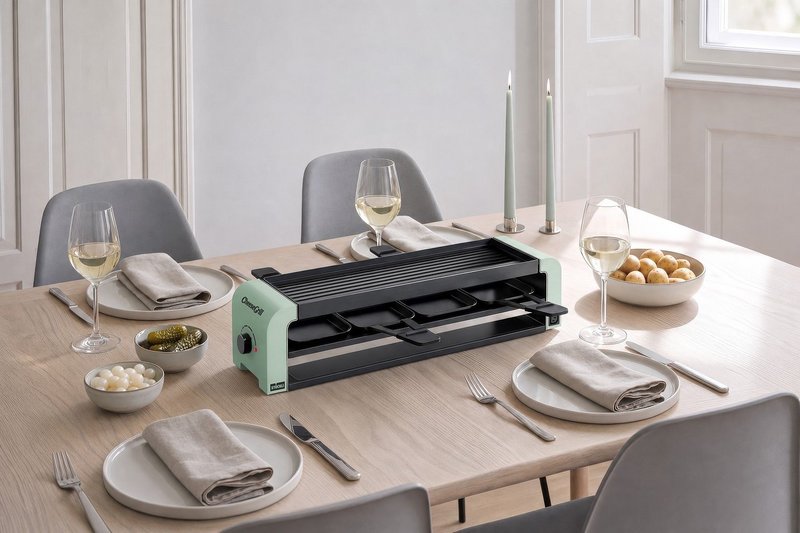 STÖCKLI Raclettegrill CheeseGrill 4 Connect mint green 