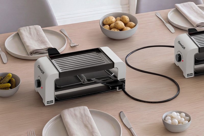 STÖCKLI Raclettegrill CheeseGrill 2 Connect white 