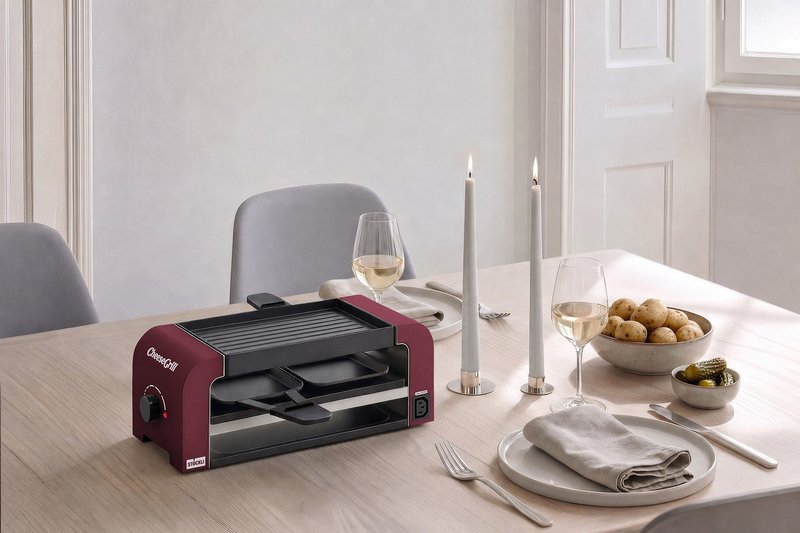 STÖCKLI Raclettegrill CheeseGrill 2 Connect merlot red 