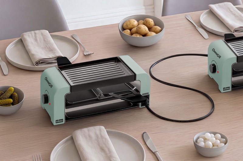 STÖCKLI Raclettegrill CheeseGrill 2 Connect mint green 