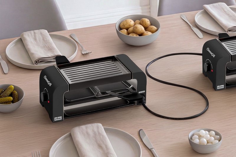 STÖCKLI Raclettegrill CheeseGrill 2 Connect black 